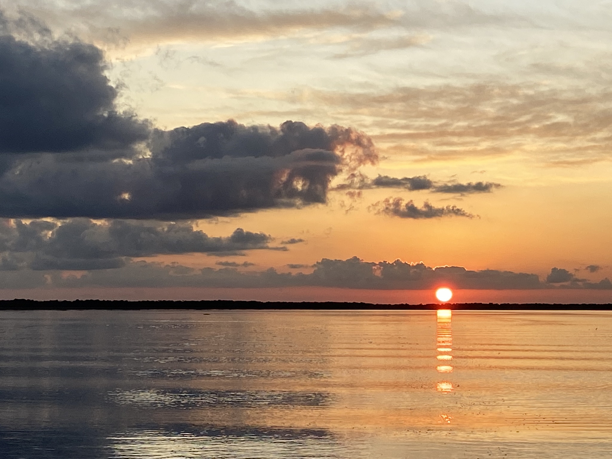 Sunset on the river.